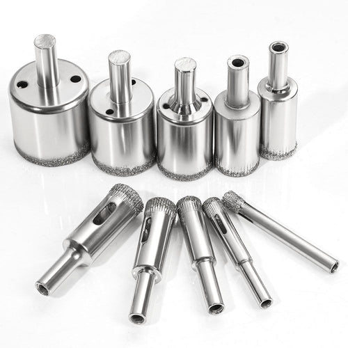 10-Piece Diamond Hole Saw Set