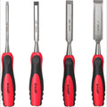 4-Piece Wood Chisel Set, Soft-Grip Handles