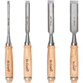 4-Piece Wood Chisel Set, Hardwood Handles