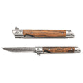 Wood & Tactical Folding Knife Set of 2