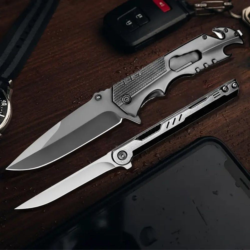 Flipper Knife Set of 2, Gunmetal — view 3