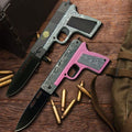 Pistol-Shape Folding Knife Set of 2
