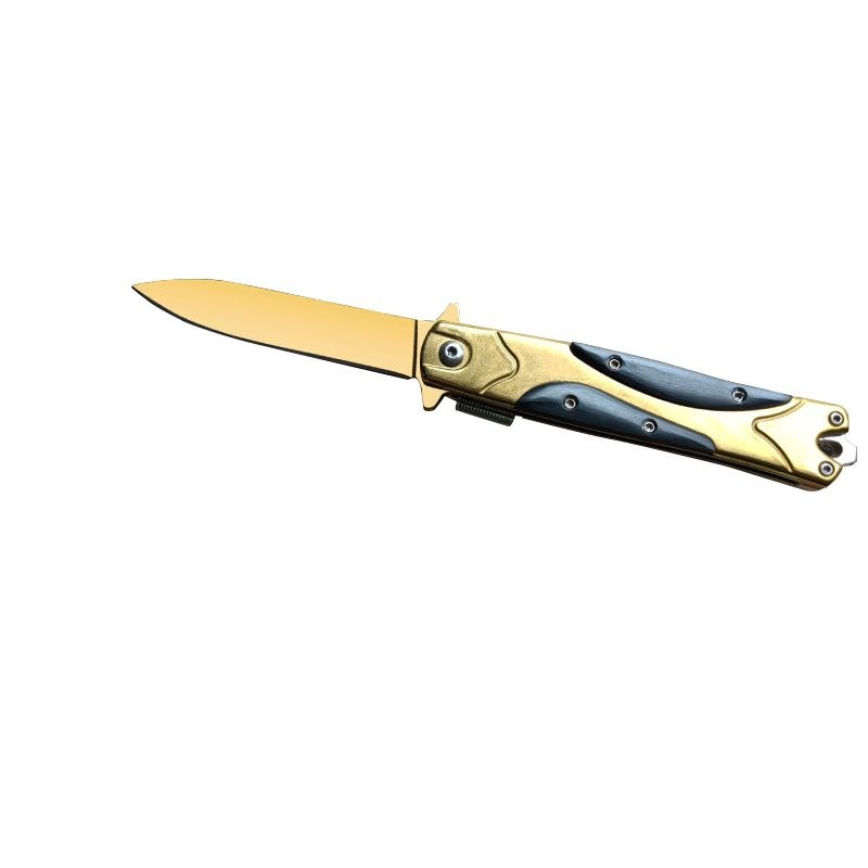 Spring-Assisted Knife Set of 2, Orange & Gold — view 2