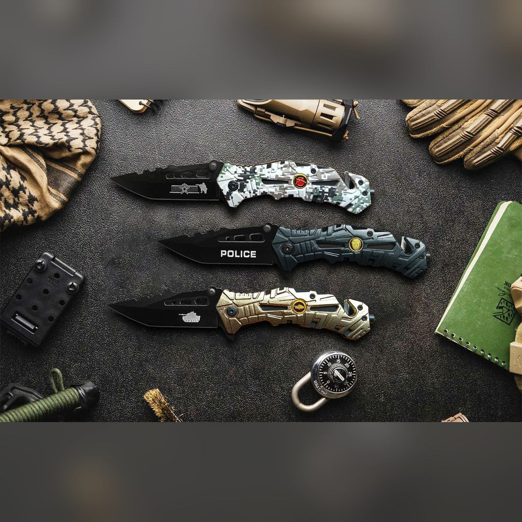 Rescue Knife Set of 3, Camo