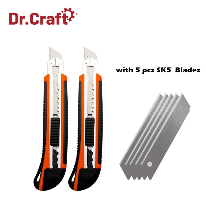 Snap-Off Blade Utility Knife, Orange — view 2