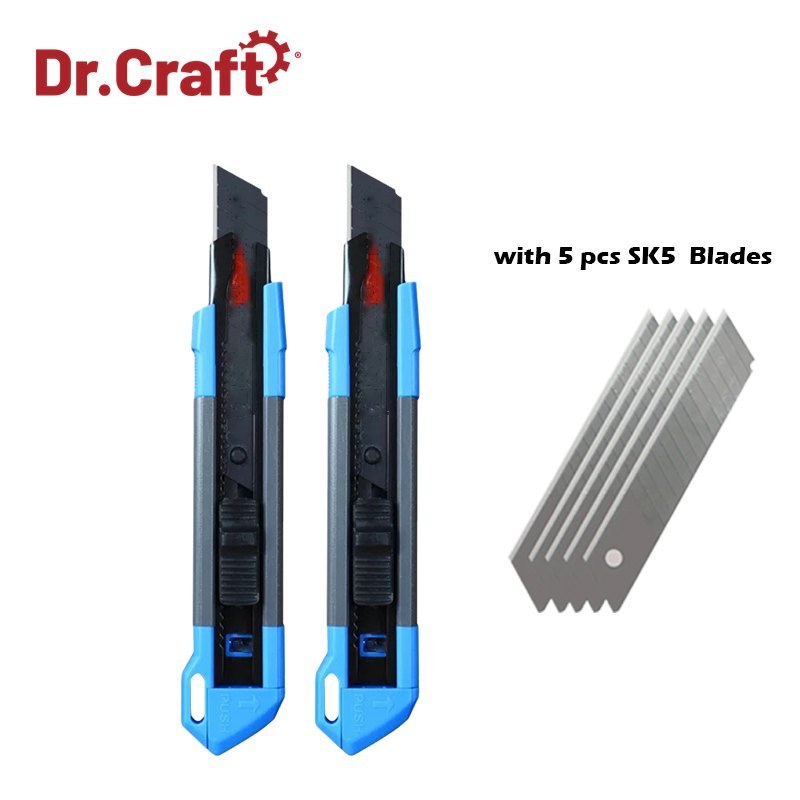 Snap-Off Blade Utility Knife, Blue — view 2
