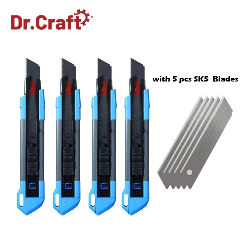 Snap-Off Blade Utility Knife, Blue — view 3