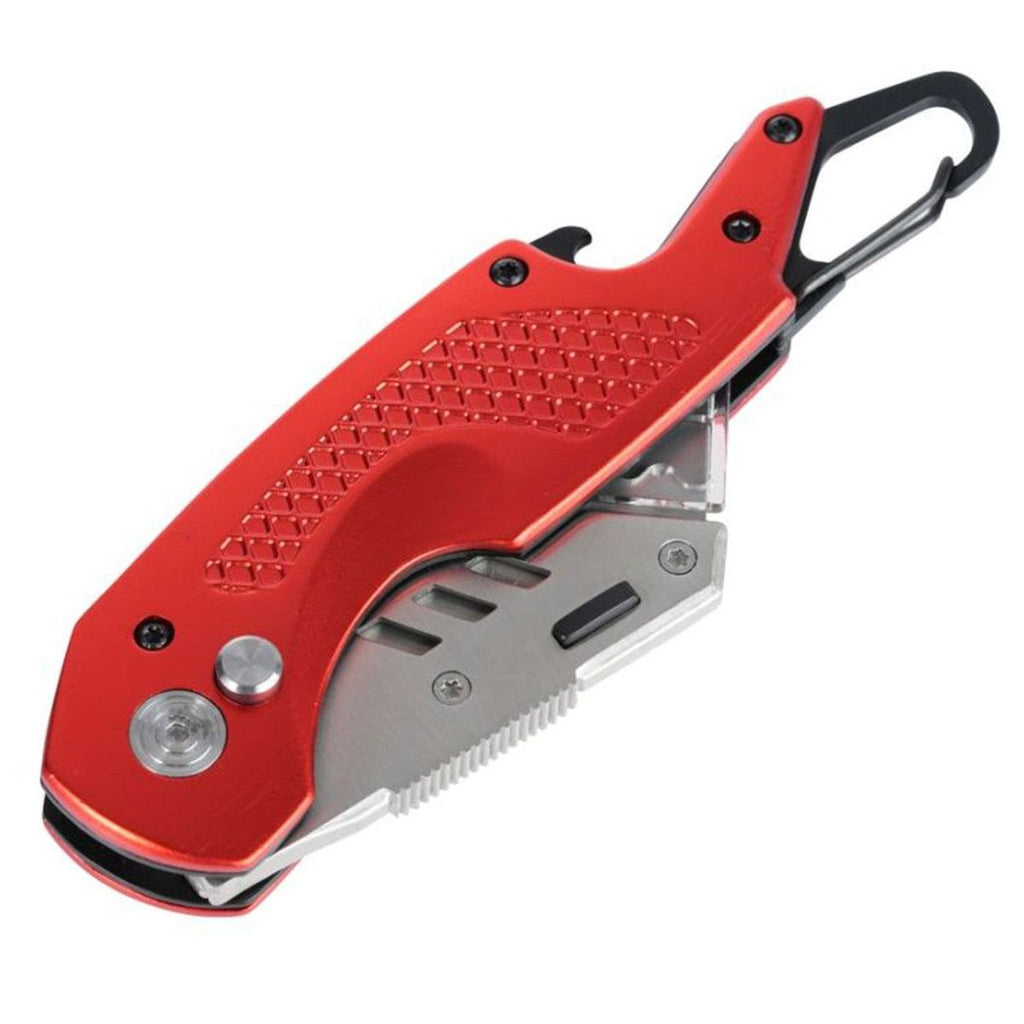 Aluminum Folding Box Cutter with Carabiner — view 2